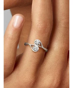 Alternative view of Pandora Infinite 14k White Gold Double Lab-grown Diamond Ring