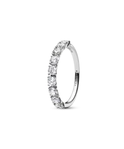 Pandora Era 14k White Gold Lab-grown Diamond Half Eternity Band Ring