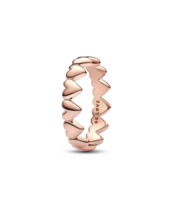 Row of Hearts Ring