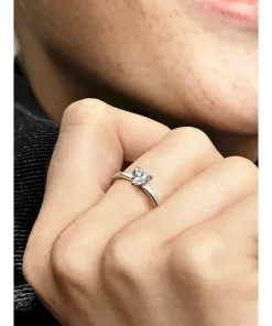 Alternative view of Sparkling Heart Solitaire Ring