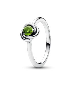 August Birthstone Eternity Circle Ring