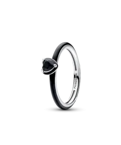 Alternative view of Black Hearts Ring Set