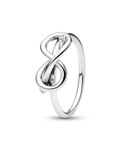 Alternative view of Always Together Infinity Knot Ring Set