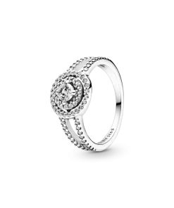 Sparkling Double Halo Ring