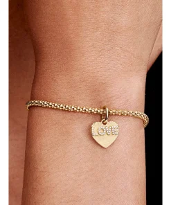 Alternative view of Engravable Love Heart Dangle Charm