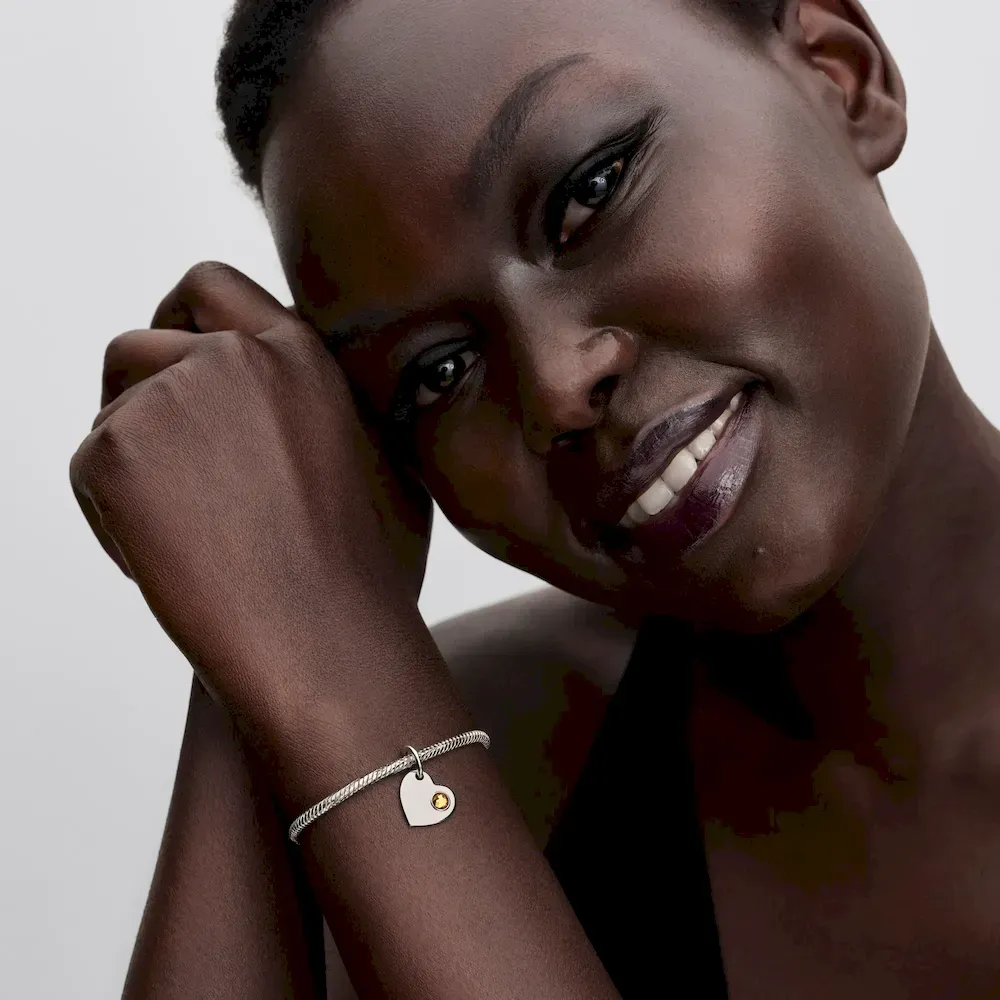 November Birthstone Heart Pendant Necklace - Image 6