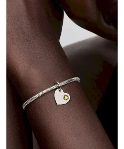 Alternative view of November Honey Stone Heart Dangle Charm