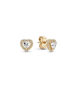 Elevated Heart Stud Earrings