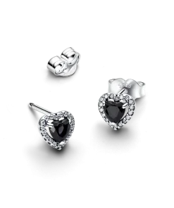 Alternative view of Elevated Heart Stud Earrings