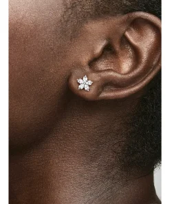 Alternative view of Sparkling Snowflake Stud Earrings
