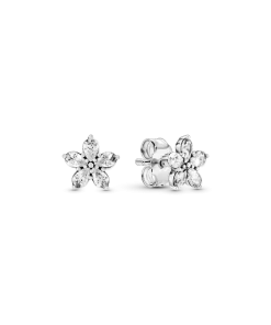 Sparkling Snowflake Stud Earrings