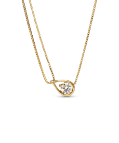 Pandora Infinite 14k Gold Lab-grown Diamond Double Chain Collier Necklace