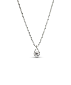 Pandora Infinite 14k White Gold Lab-grown Diamond Pendant Necklace