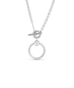 FINAL SALE - Pandora Moments O Pendant T-bar Necklace