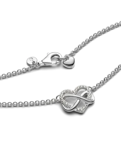 Alternative view of Sparkling Infinity Heart Collier Necklace