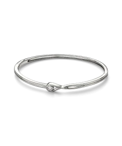 Pandora Infinite 14k White Gold Lab-grown Diamond Bangle