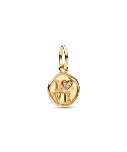 Sparkling Love Stamp Dangle Charm