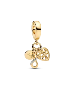 Family Infinity Triple Dangle Charm