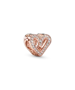 Sparkling Freehand Heart Charm