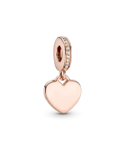 Engravable Heart Tag Dangle Charm
