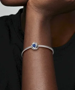 Alternative view of September Blue Eternity Circle Charm