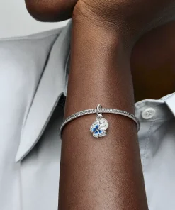 Alternative view of Blue Butterfly & Quote Double Dangle Charm