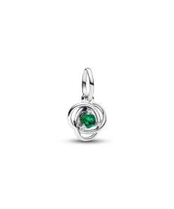 Green Eternity Circle Dangle Charm