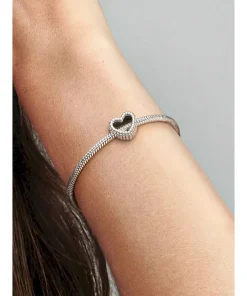 Alternative view of Beaded Open Heart Charm