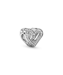 Sparkling Freehand Heart Charm