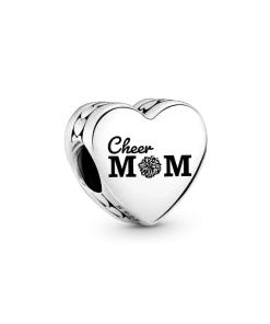 Cheer Mom Heart Charm
