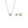 Pandora Era Lab-grown Diamond Pendant Necklace and Earring Set 2.00 carat tw 14k Gold