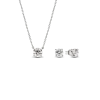 Pandora Era Lab-grown Diamond Pendant Necklace and Earring Set 2.00 carat tw 14k White Gold