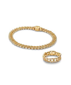 Pavé Cuban Chain Jewelry Set
