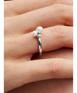 Alternative view of Duo Treated Freshwater Cultured Pearls Ring
