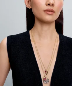 Alternative view of Elongated Link Chain Necklace