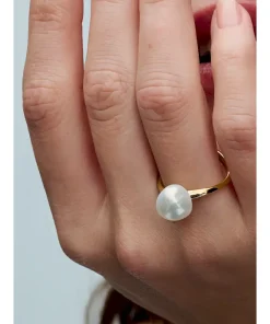 Alternative view of Baroque Treated Freshwater Cultured Pearl Ring