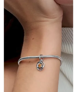 Alternative view of Honey Eternity Circle Dangle Charm