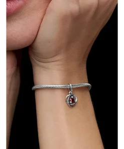 Alternative view of Red Eternity Circle Dangle Charm