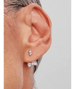 Alternative view of Sparkling Bow Drop Earrings