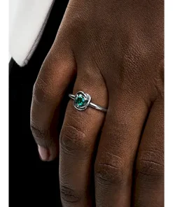 Alternative view of May Birthstone Eternity Circle Ring