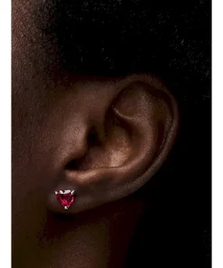 Alternative view of Red Heart Stud Earrings