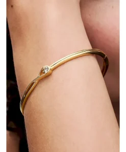 Alternative view of Pandora Infinite 14k Gold Lab-grown Diamond Bangle