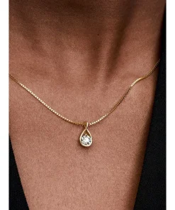 Alternative view of Pandora Infinite 14k Gold Lab-grown Diamond Pendant Necklace